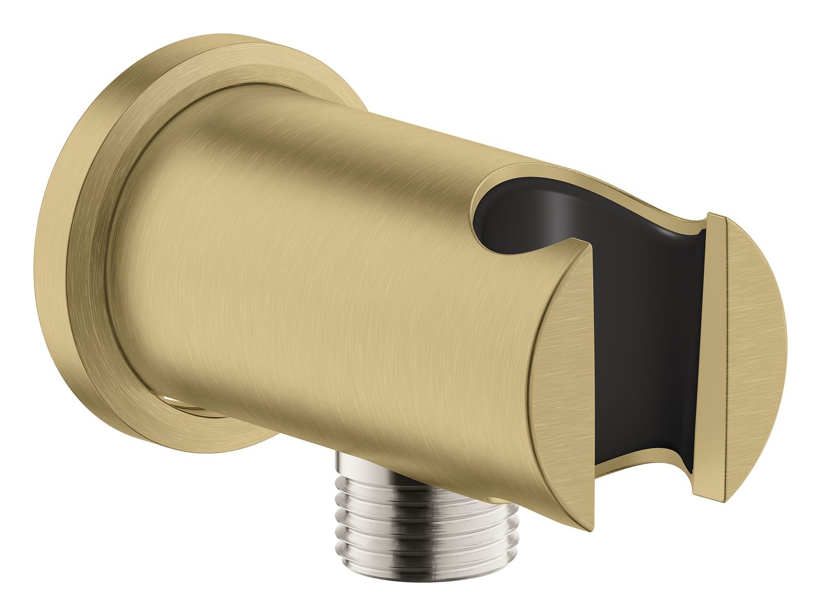 Grohe Rainshower wandaansluitbocht met houder rond, cool sunrise geborsteld