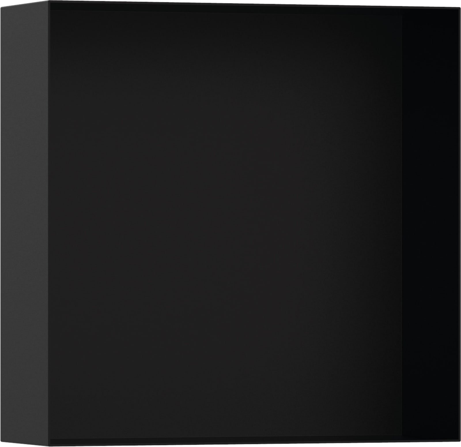 Hansgrohe XtraStoris Minimalistic wandbox open frame 300/300/100 mat zwart