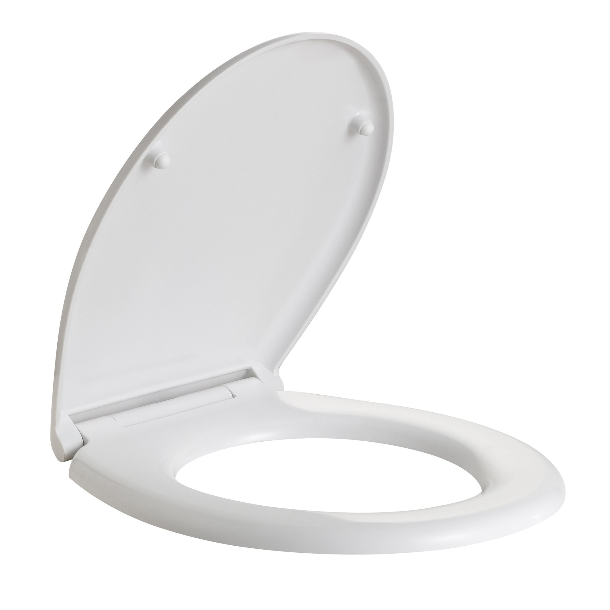 ALONI ECO ELVIA WC-ZITTING - SOFT CLOSE - QUICK RELEASE - DUROPLAST - TOPFIX - RVS SCHARNIEREN - GLANZEND WIT