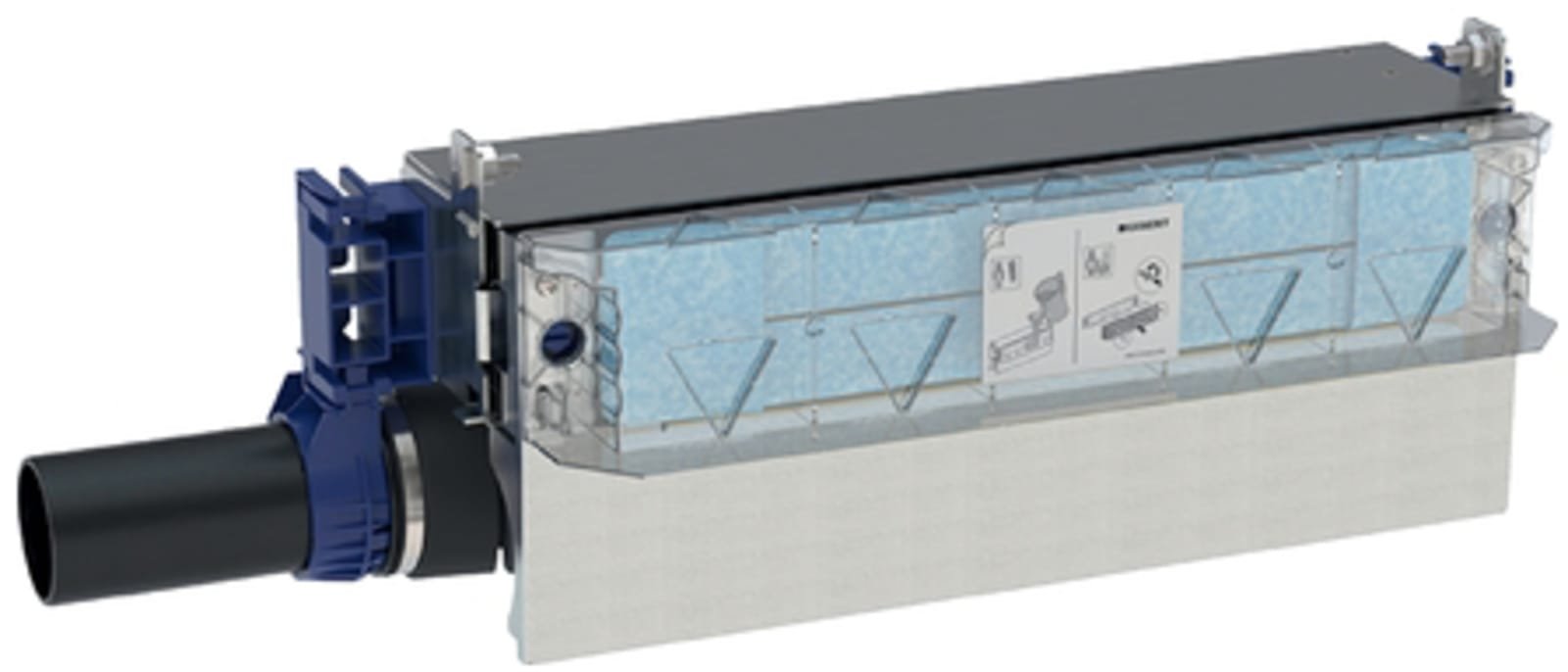 Geberit GIS element voor douche, met douchewandgoot, hoogte vloeropbouw vanaf 65 mm
