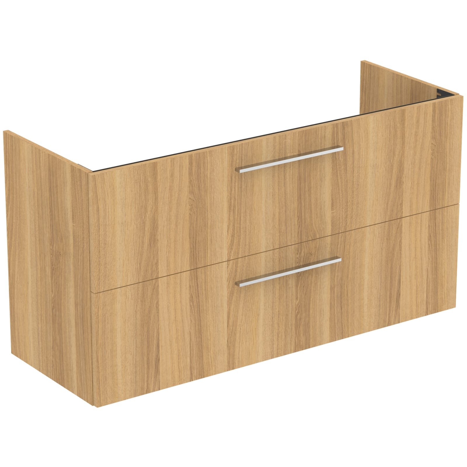 i.life a wastafelmeubel 120x44x63cm met 2 laden natural licht eiken