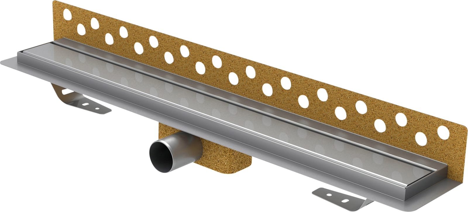 Van den Berg  Renovelle® wandgoot 1000x62x65 mm, RVS