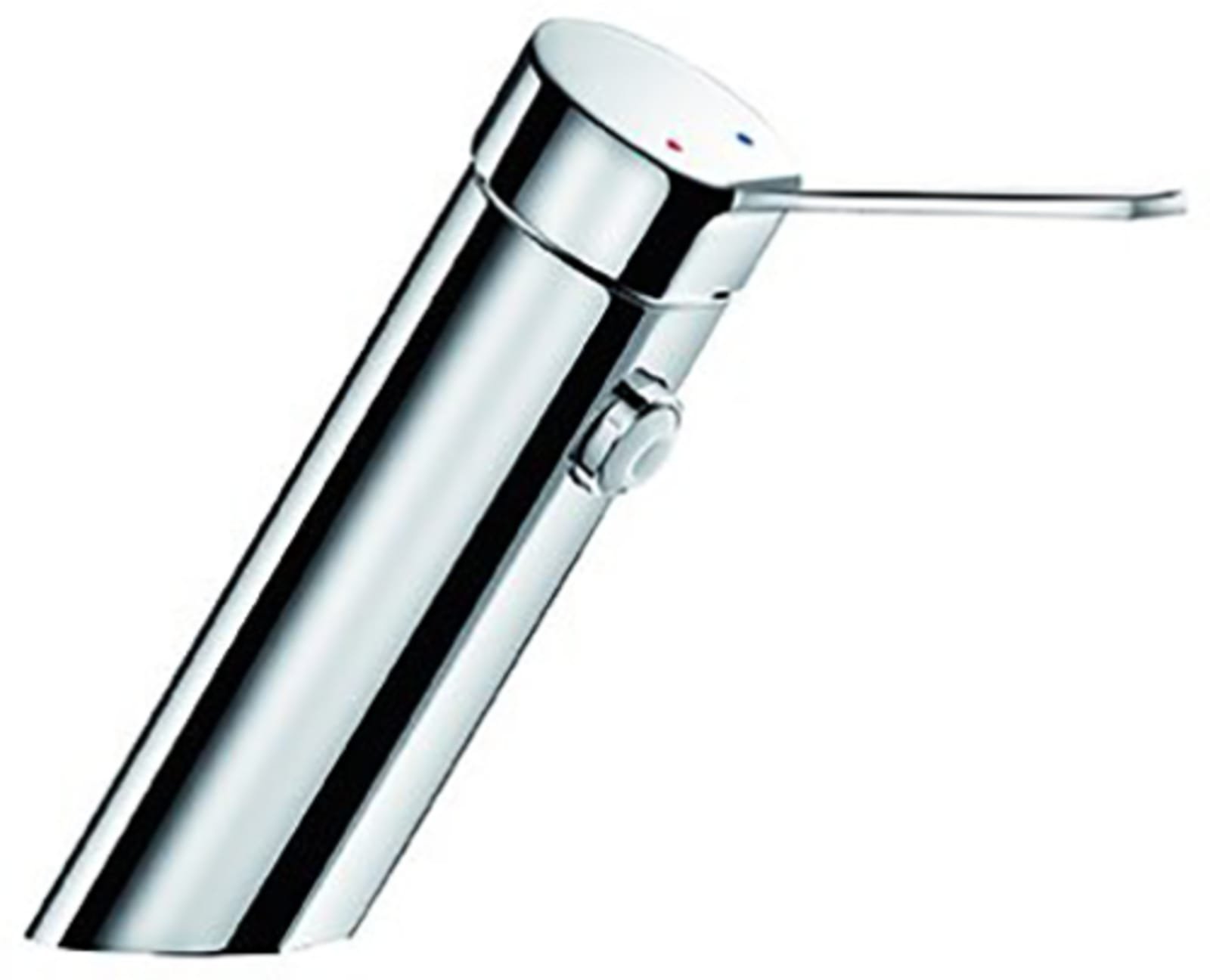 Delabie Securitherm EP Biosafe wastafelmengkraan met drukcompensatie, zonder uitloop, H95, zonder afvoer, volle greep, chroom