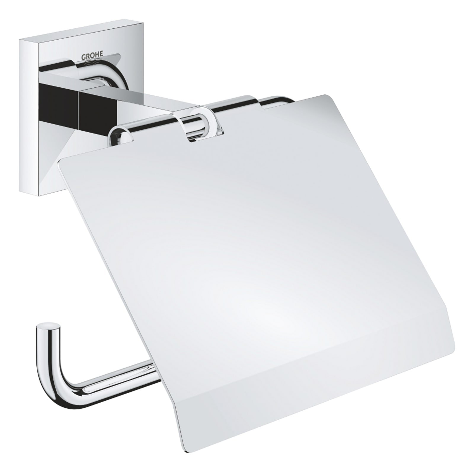 Grohe Start Cube toiletrolhouder met deksel, chroom