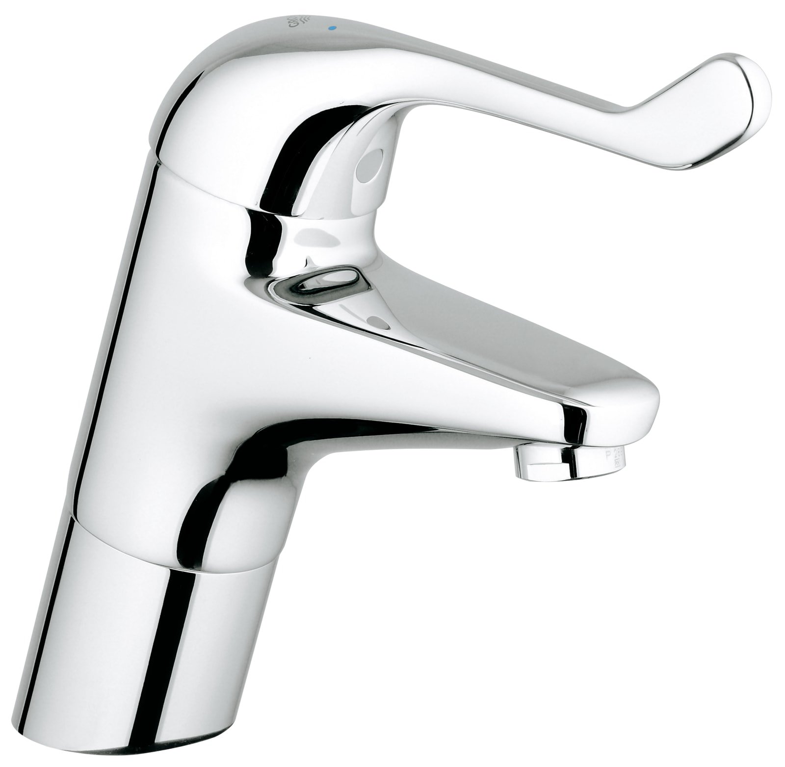 Grohe Eurosmart Care, Wastafelmengkraan, eengreeps, 1-gats, 183mm hoogte, glad, 129mm uitloop hoog, vast, chroom thumbnail 2