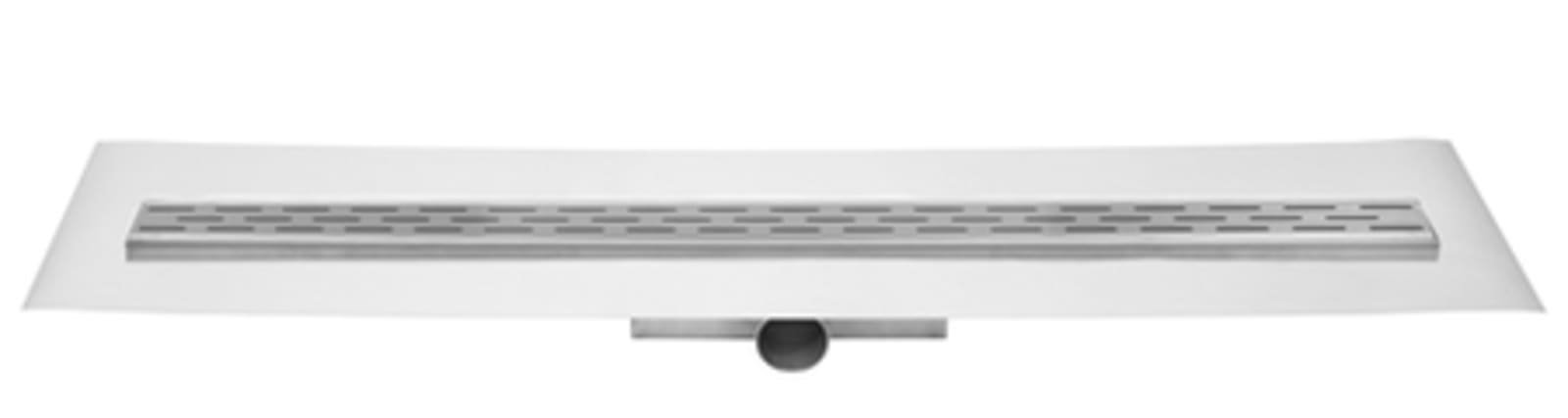 Easy Drain Compact RVS douchegoot, LxB= 900x60mm, rechthoekig met RVS rooster, schuifeind horizontaal 50mm met sifon