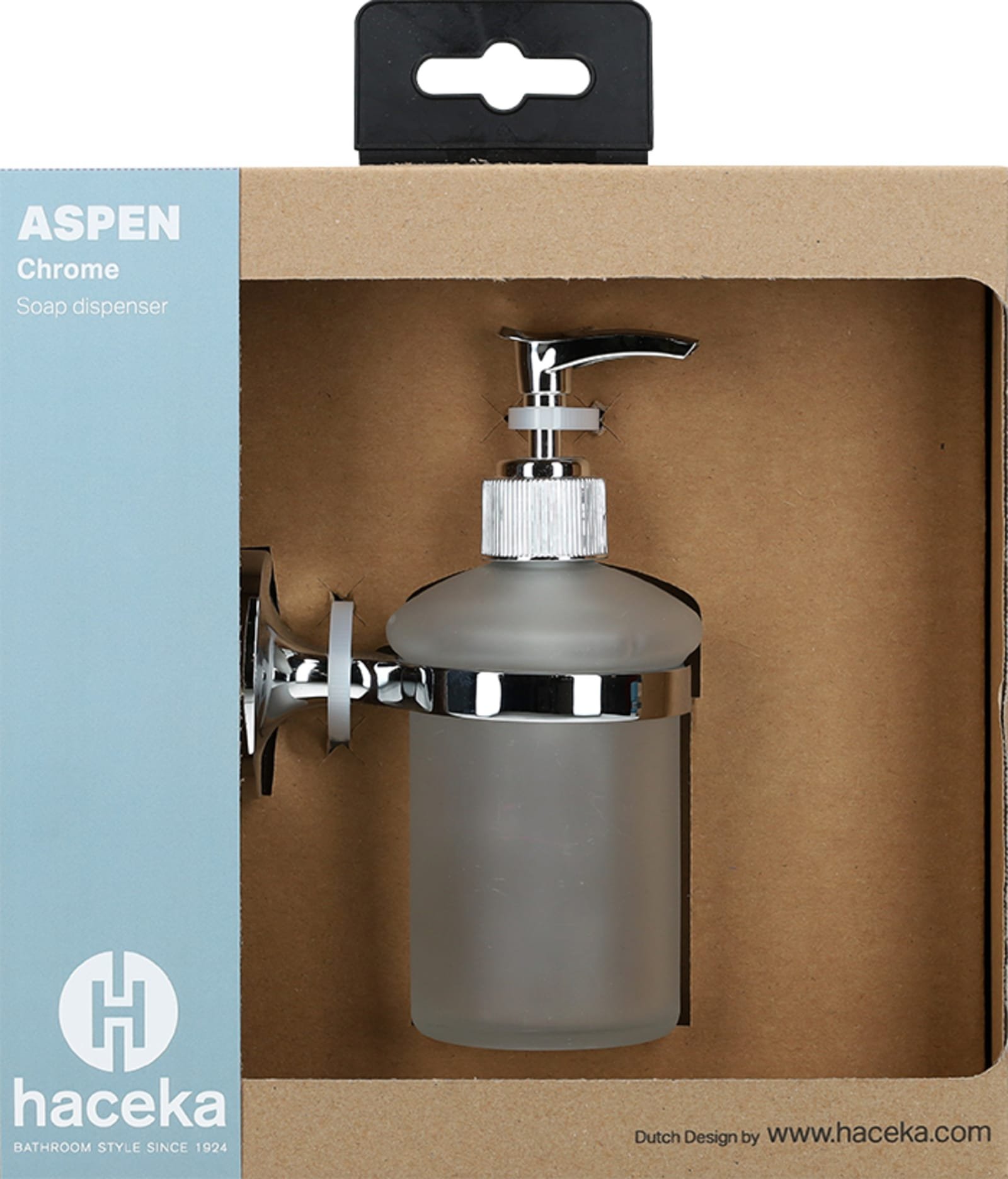Haceka Aspen zeepdispenser glas chroom
