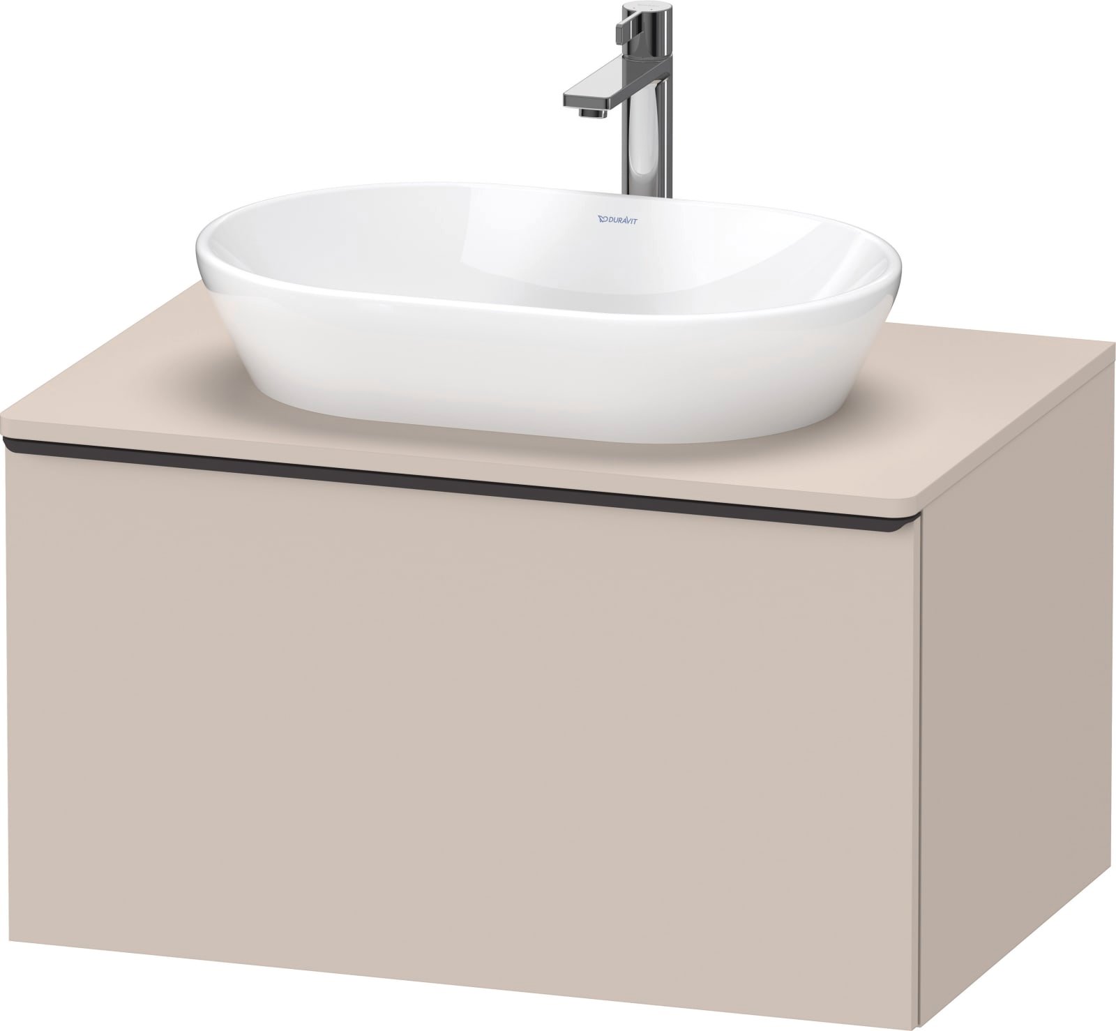 D-Neo Console wastafelonderbouw hangend Taupe Mat (1200897332)