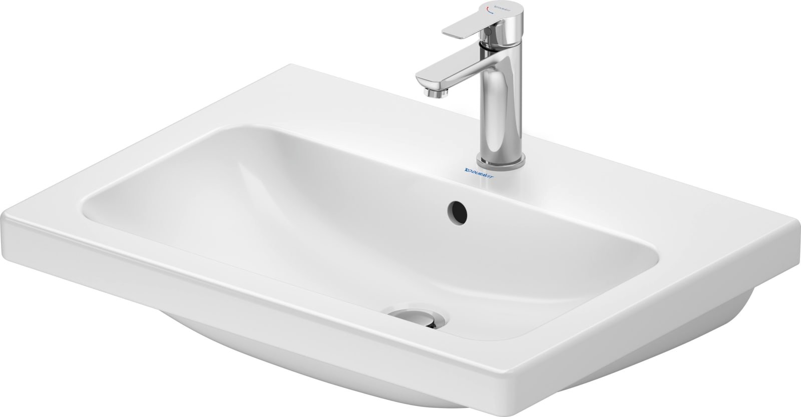 D-Code Wastafel Wit Hoogglans 650 mm