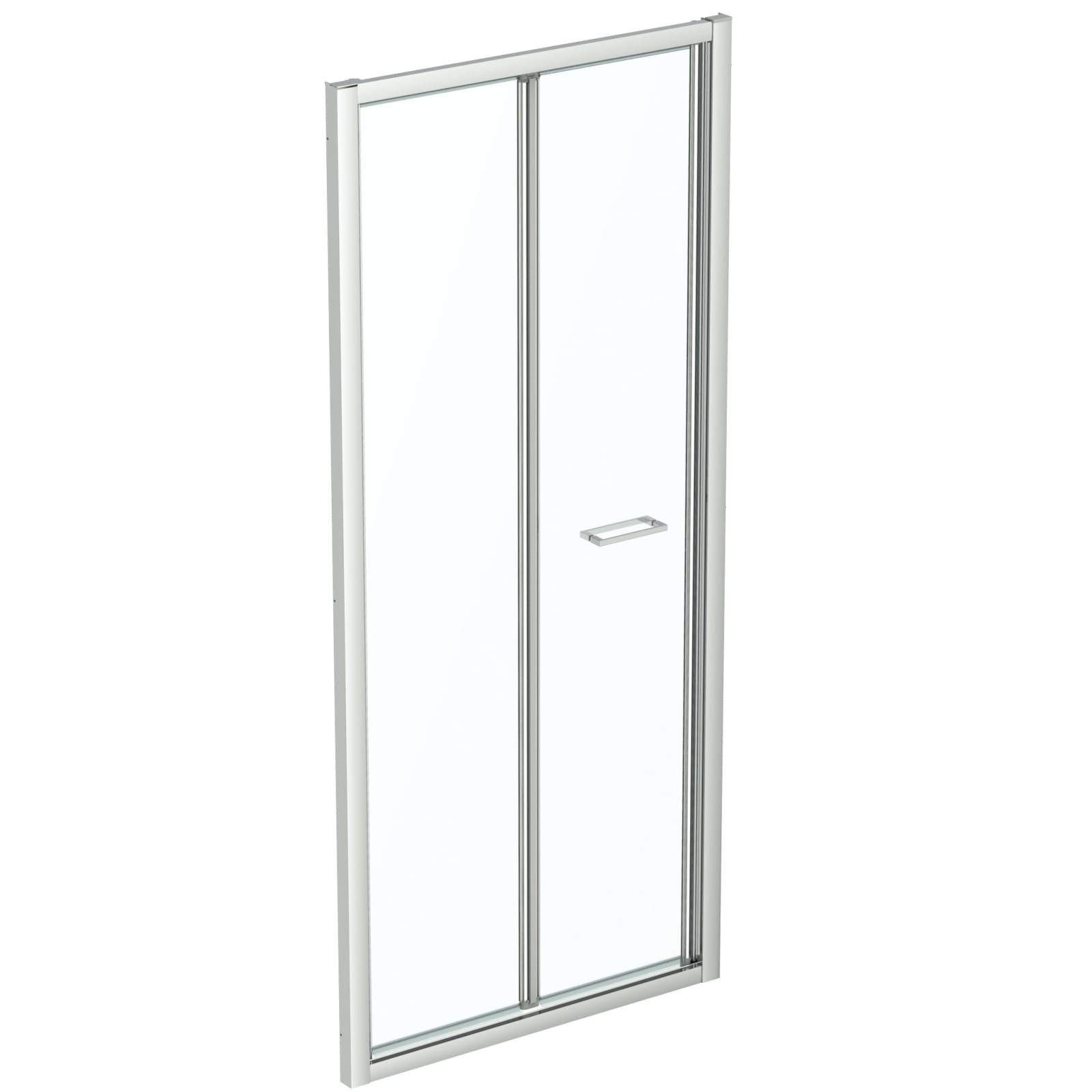 CONNECT 2 | VOUWDEUR BI-FOLD 870X70X1950 MM GLANZEND ZILVER, 2 DEUREN
