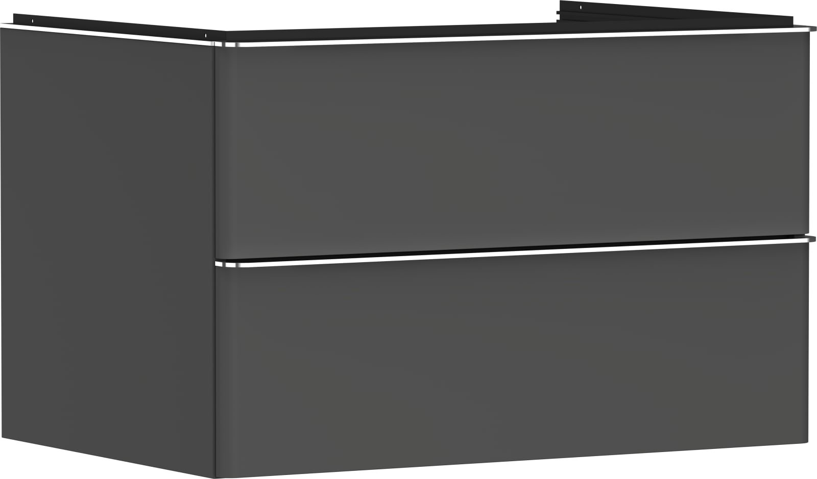 Hansgrohe Xelu Q meubel Diamond Matt Grey 780/550 met 2 lades consoles met waskom