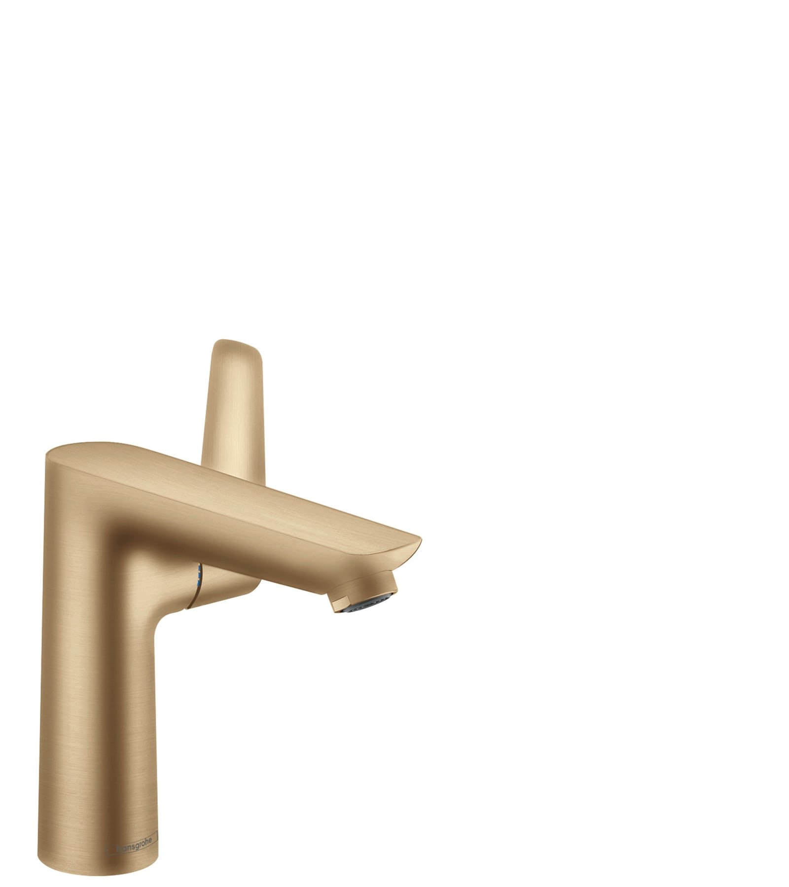 Hansgrohe Talis E, Wastafelmengkraan, eengreeps, 1-gats, 141mm uitloop, 156mm hoogte, vast, geborsteld brons