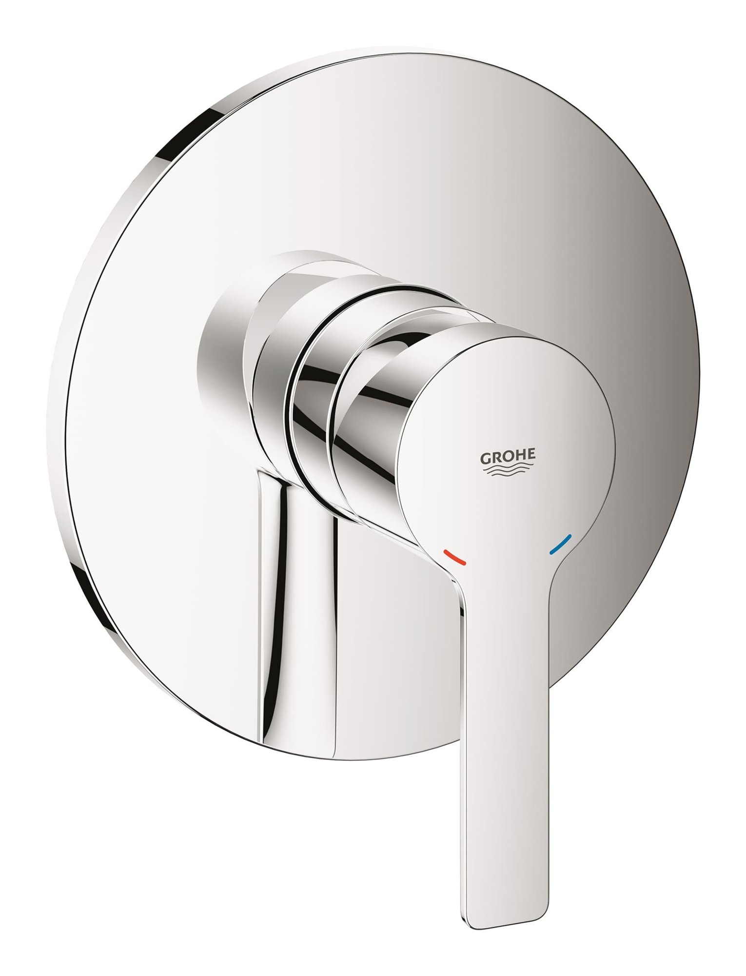 Grohe Linieare New, Inbouwmengkraan opbouwdeel, (douche), wand, eengreeps, chroom
