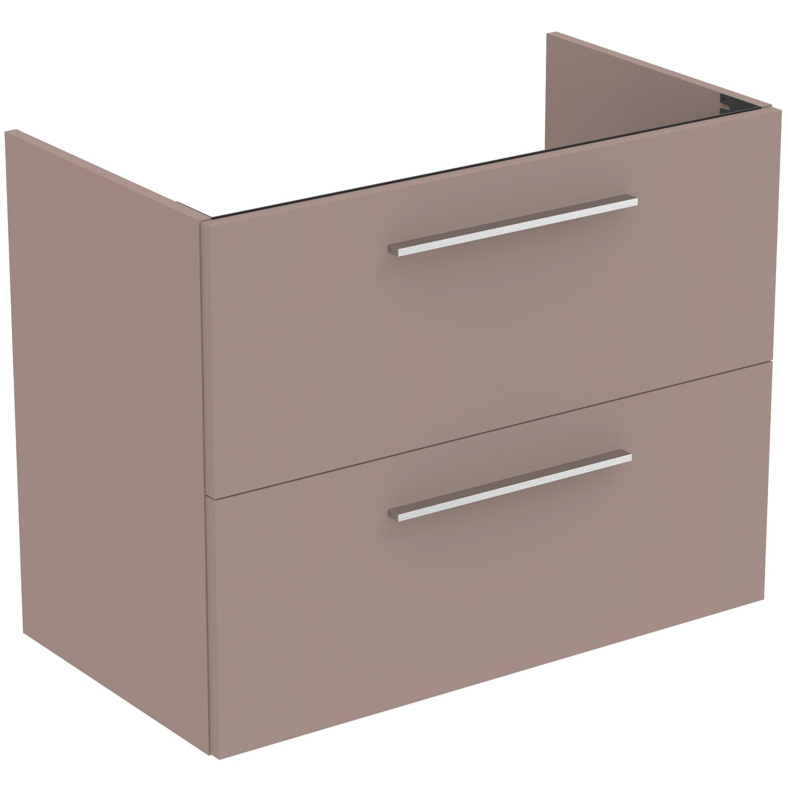 I.LIFE A | WASTAFELMEUBEL 800X440X630 MM MAT GREIGE, 2 LADEN