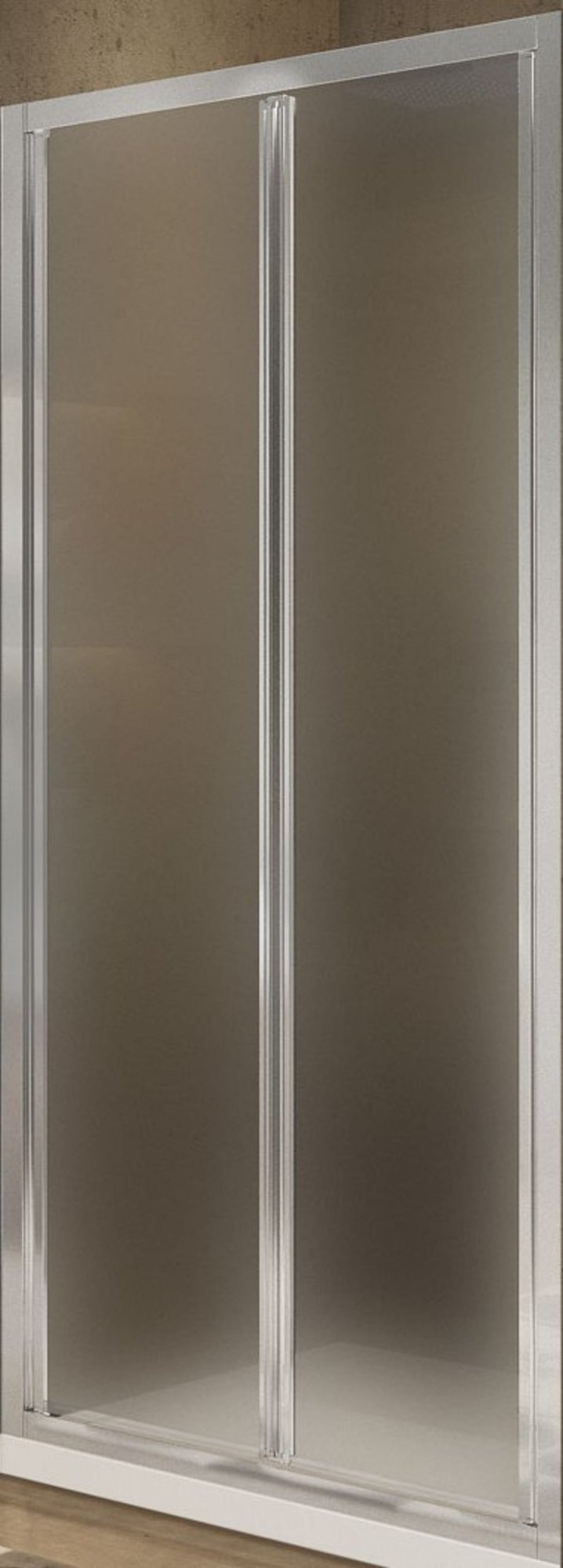 Novellini Lunes 2.0 S, douchedeur, rechthoekig, vouwdeur, hxb 1950x840mm, profiel mat chroom, 4mm glas helder