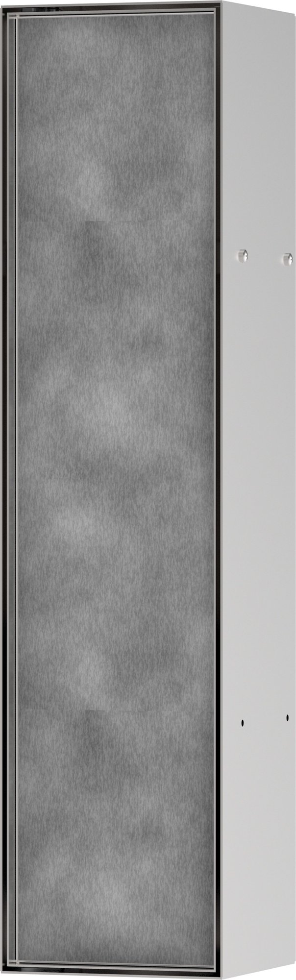 Hansgrohe XtraStoris Rock inbouw toiletborstelhouder, planchet, betegelbare deur Brushed Stainless Steel