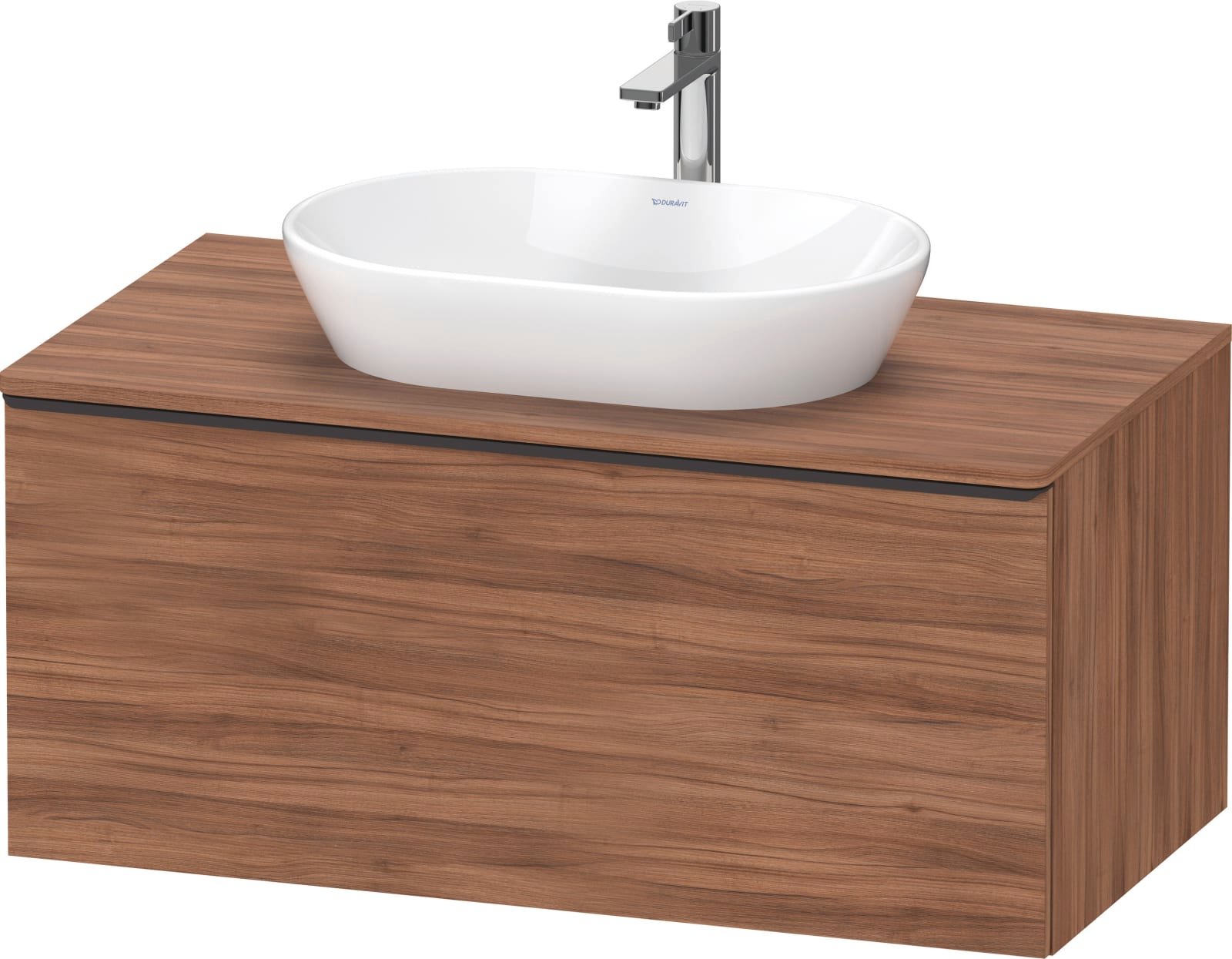 D-Neo Console wastafelonderbouw hangend Noten Mat (1200897341)