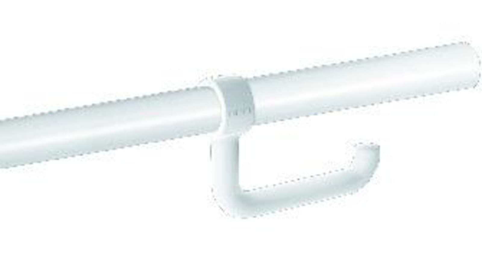 Delabie closetrolhouder voor greep Ø32-34, nylon wit