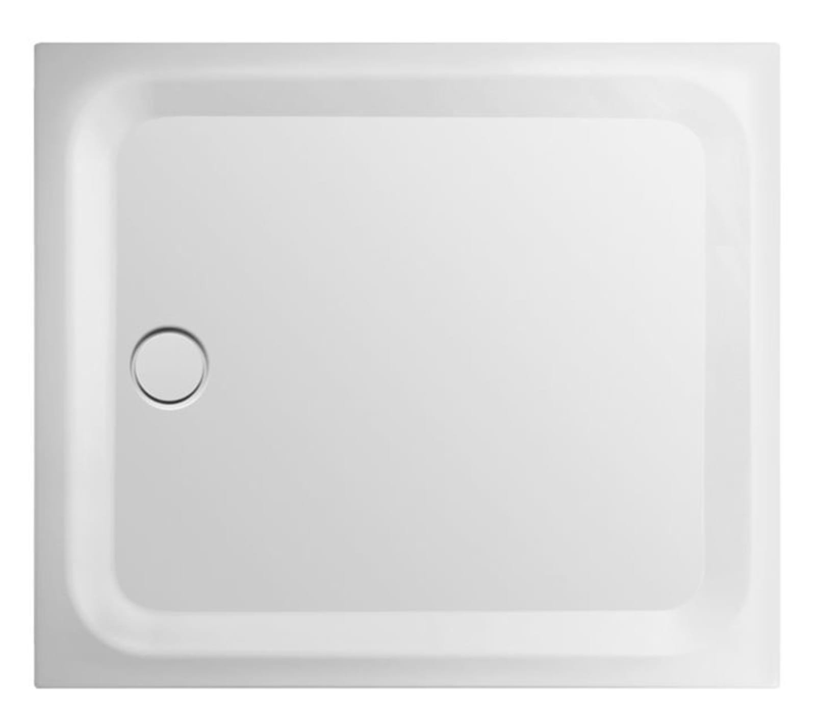 Bette BetteUltra, Douchebak, rechthoekig, met minimum douchebakdrager, verhoogd, 1000 x 900 x 25mm (LxBxD), 30mm bak, wit