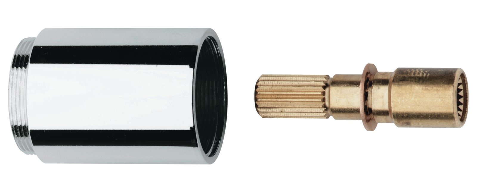 Grohe verlengstuk voor inbouwstopkraan 3/4 1 1/14 chroom