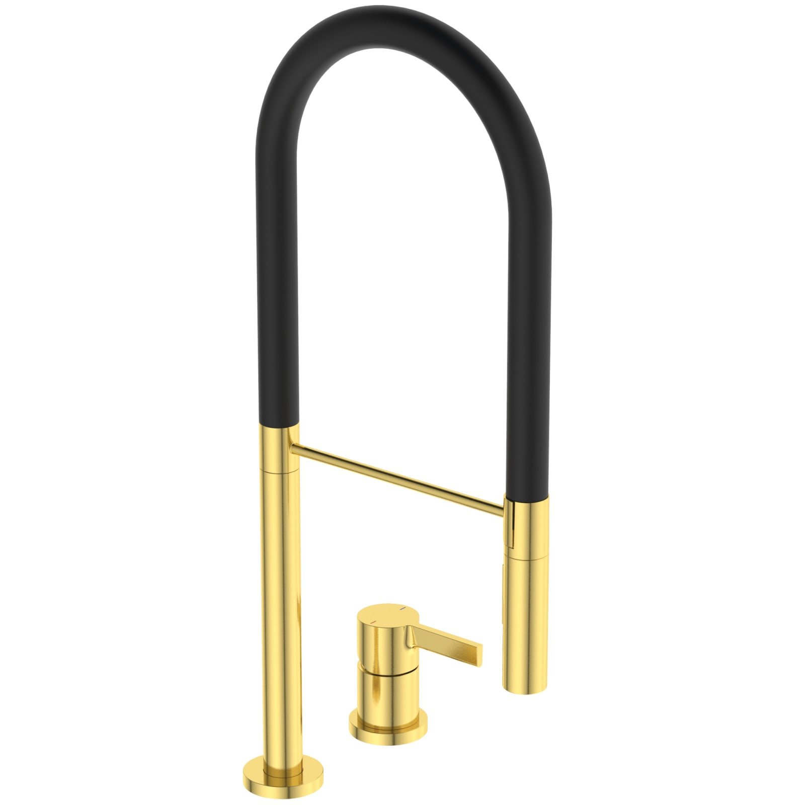 GUSTO | KEUKENMENGKRAAN 190X263X607 MM, BRUSHED GOLD, 6.7 L/MIN