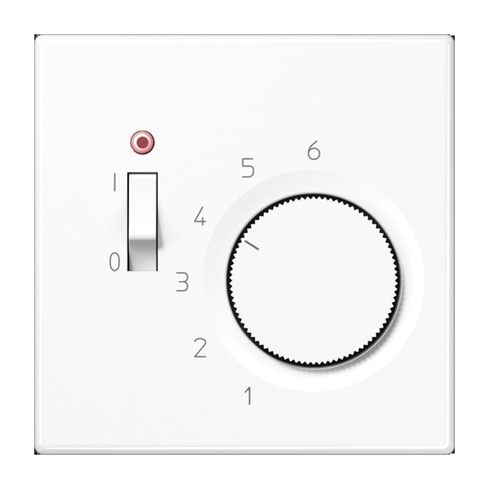 Jung ruimtethermostaat, inbouw, 2-draads, 230vac, uitgangen verwarming: 1, hxbxd 70x70x (1200465642)