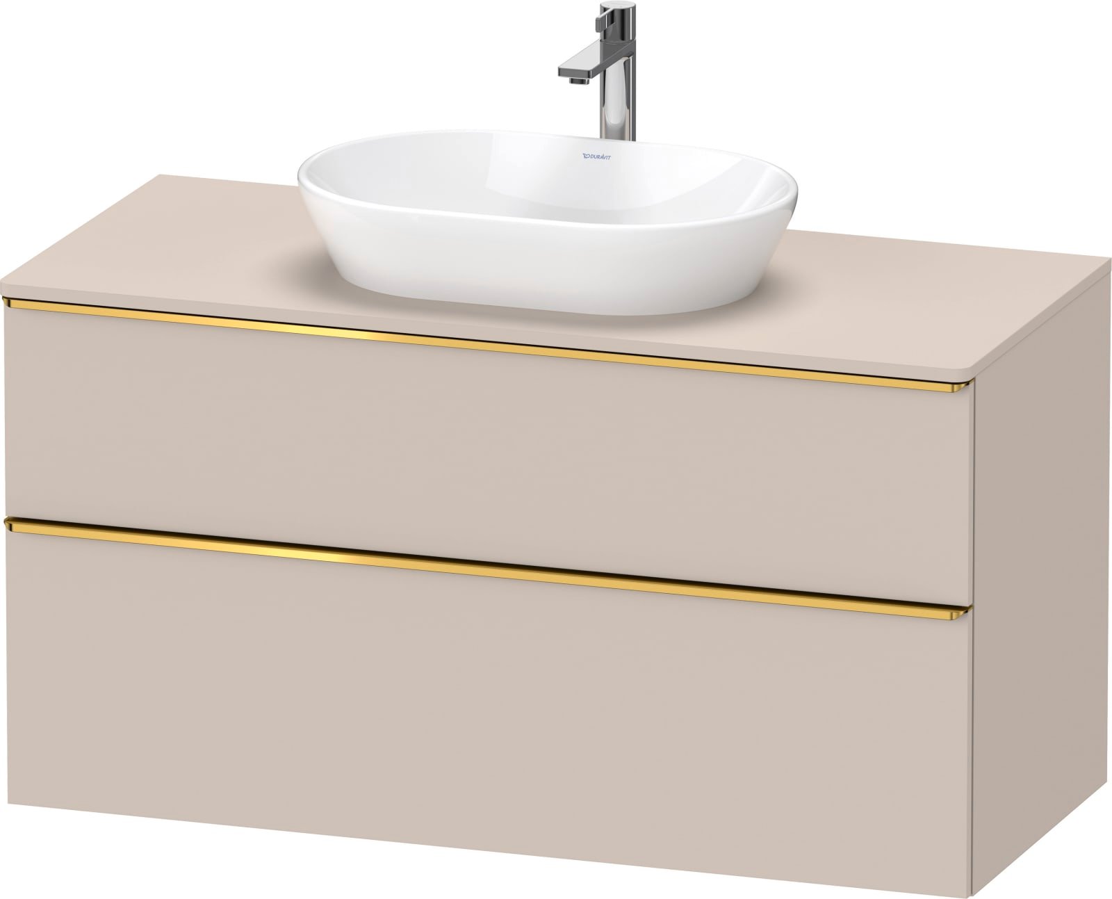 D-Neo Console wastafelonderbouw hangend Taupe Mat (1200895074)