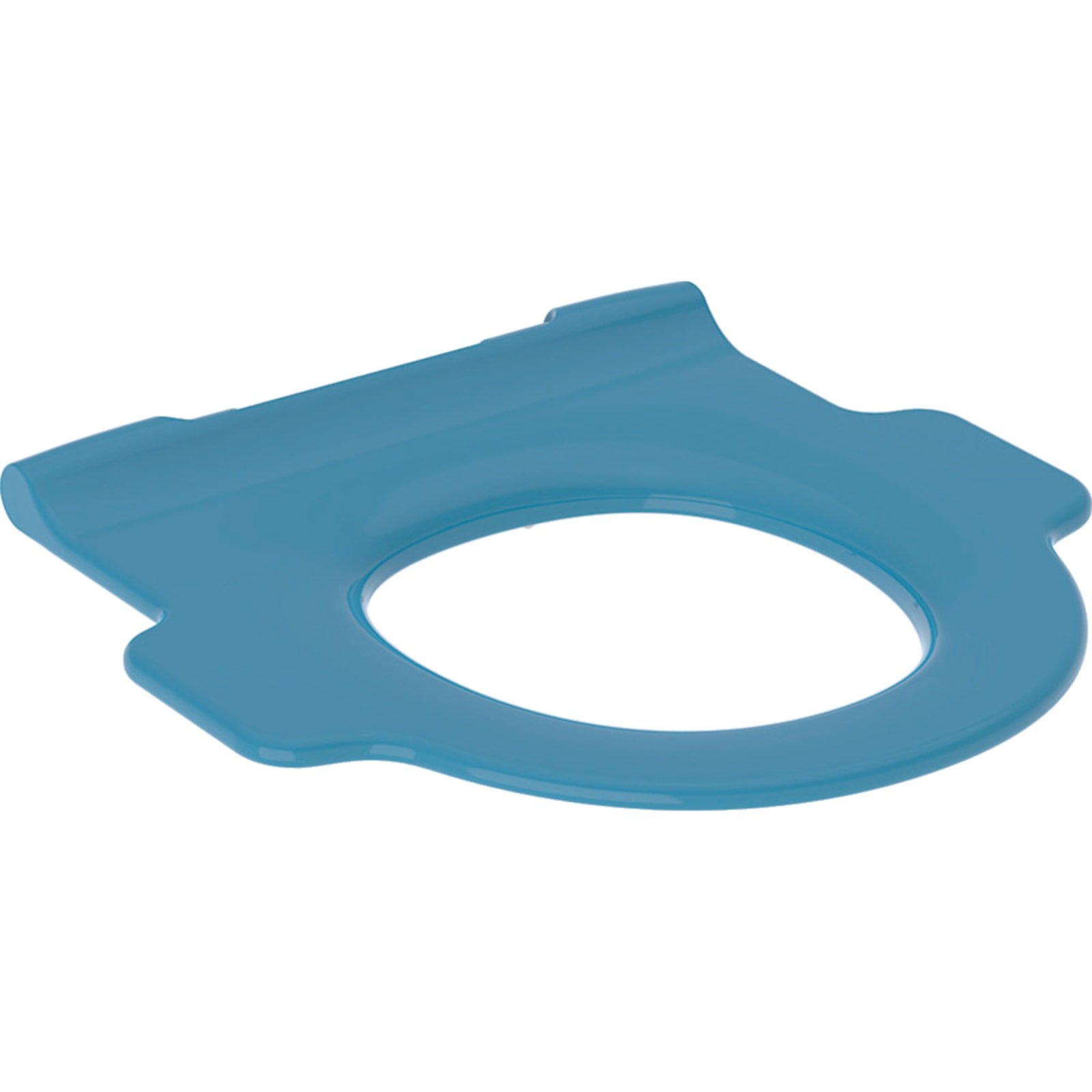 Geberit Bambini wc-zitring met steungrepen Top-fix Blauw