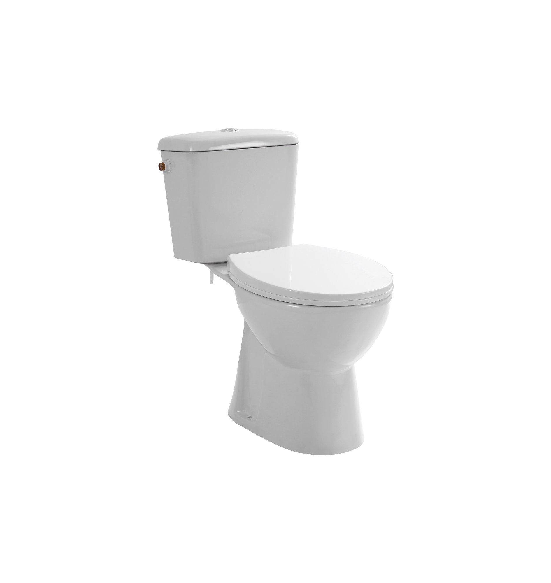 ALONI PRO DUOBLOK - STAAND TOILET - RANDLOOS - S-TRAP - VLOERUITLAAT - MET RESERVOIR - MET SPOELMECHANISME - DUBBELE SPOELFUNCTIE 4/6L - MET ZITTING - SOFTCLOSE - QUICK RELEASE - 39X73X67 CM - WIT thumbnail 2