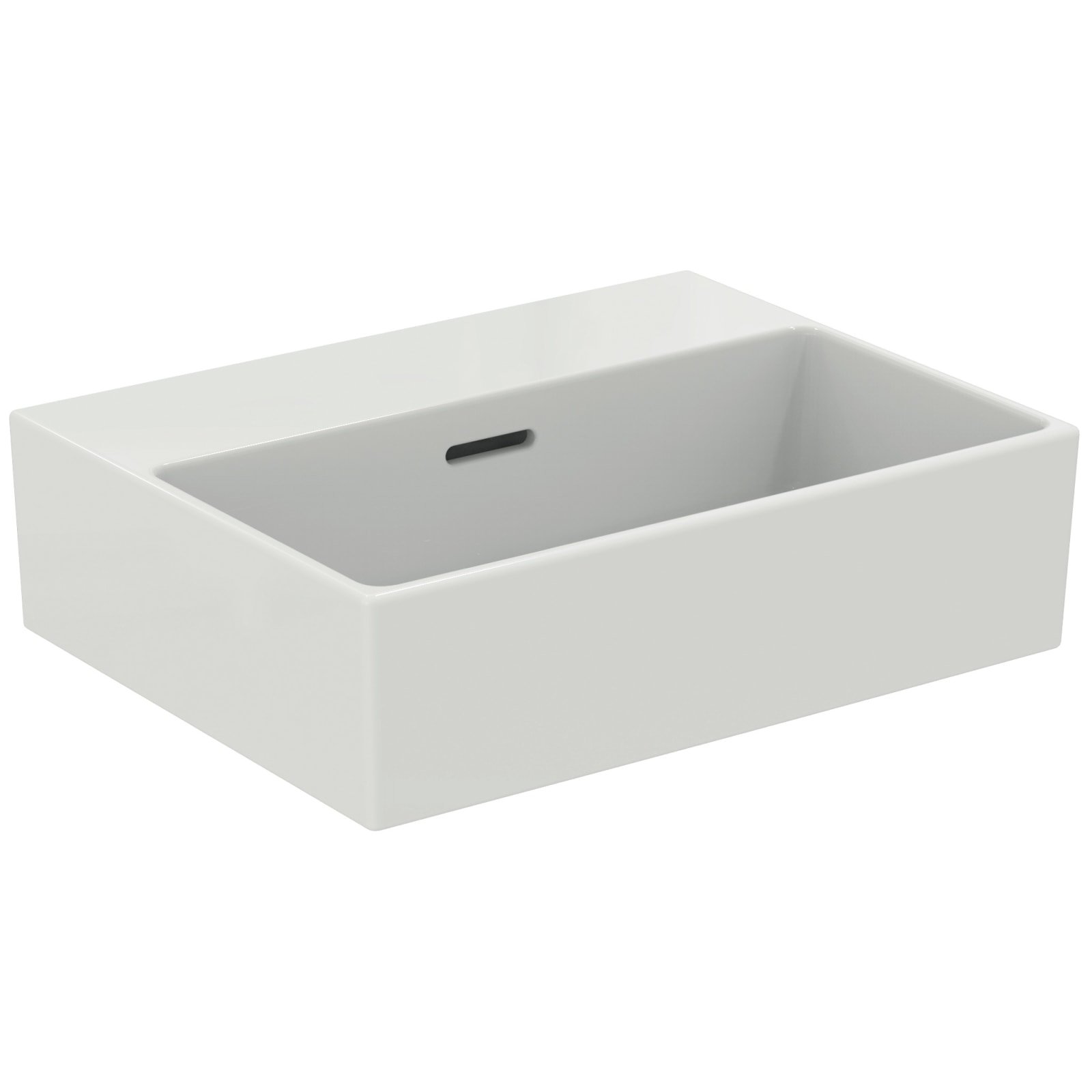 EXTRA | FONTEIN 450X350X150 MM GLANZEND WIT, ZONDER KG, MET OL&nbsp;|&nbsp;IP
