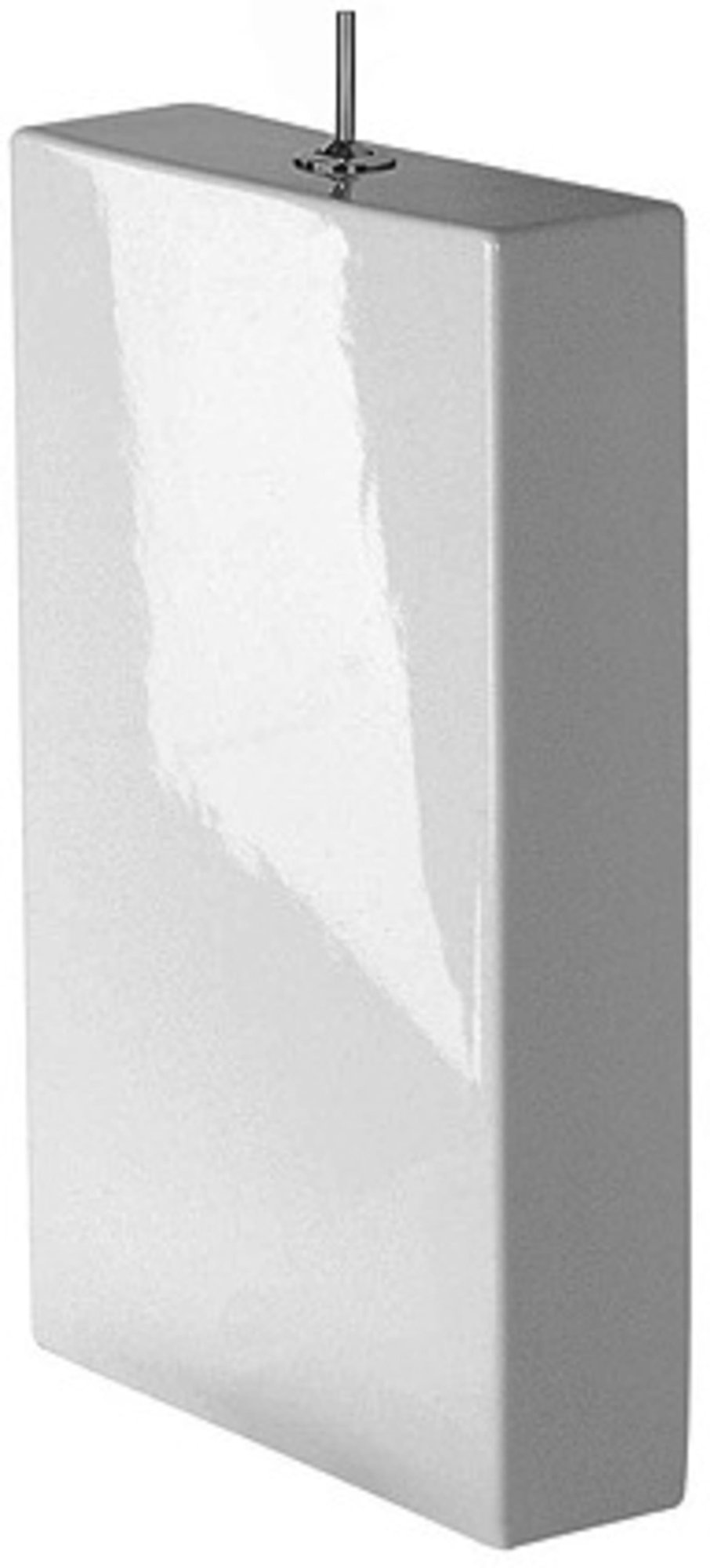 Duravit Starck 1 Reservoir, 125 mm, Wit Hoogglans, incl. binnenwerk, 6 l, Stop & go – 8727100005