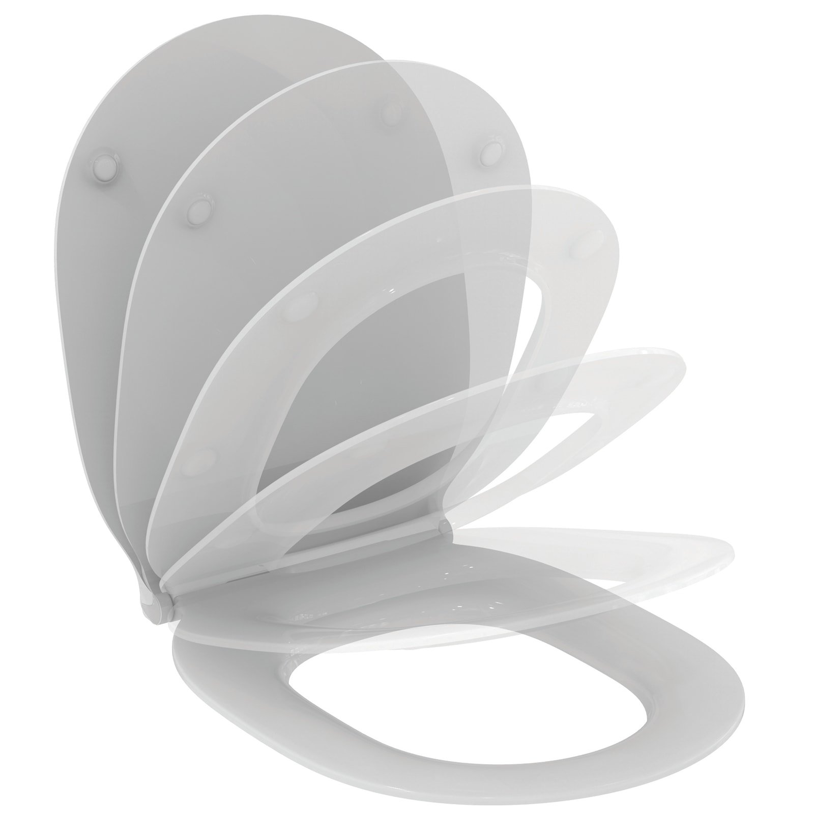 Ideal Standard, connect air zitting en deksel dun softclosing wit