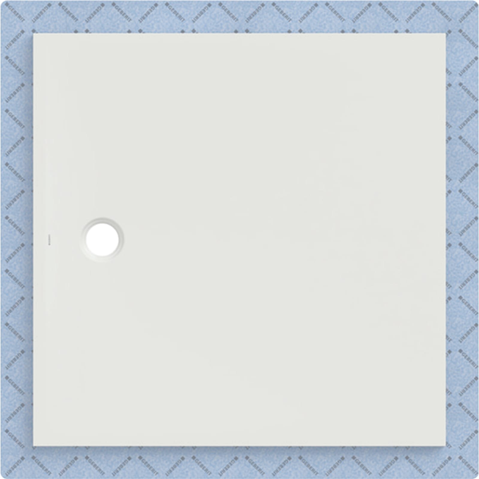 Geberit CleanFloor30 geïntegreerd 120x120cm met afdichtingsvlies Wit