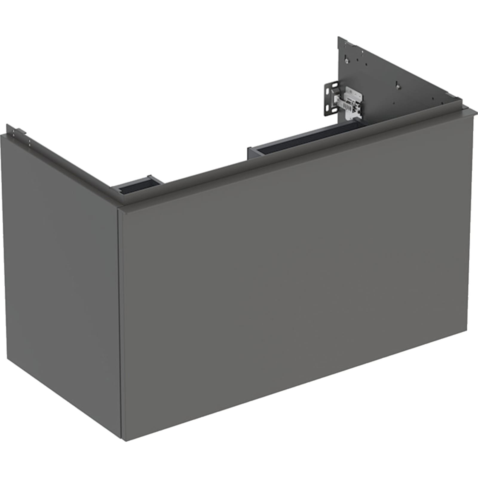 Geberit Acanto wastafelonderkast 1 lade 1 binnenlade B90 Lava