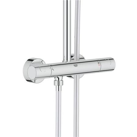 Grohe Euphoria System 210, Douchethermostaat, met douchesysteem, wand, tweegreeps, 2-gats, 150mm hart, met koppelingen, chroom thumbnail 3