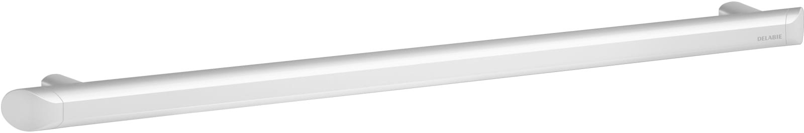 Delabie rechte Be-Line greep Ø35 L.600 aluminium wit