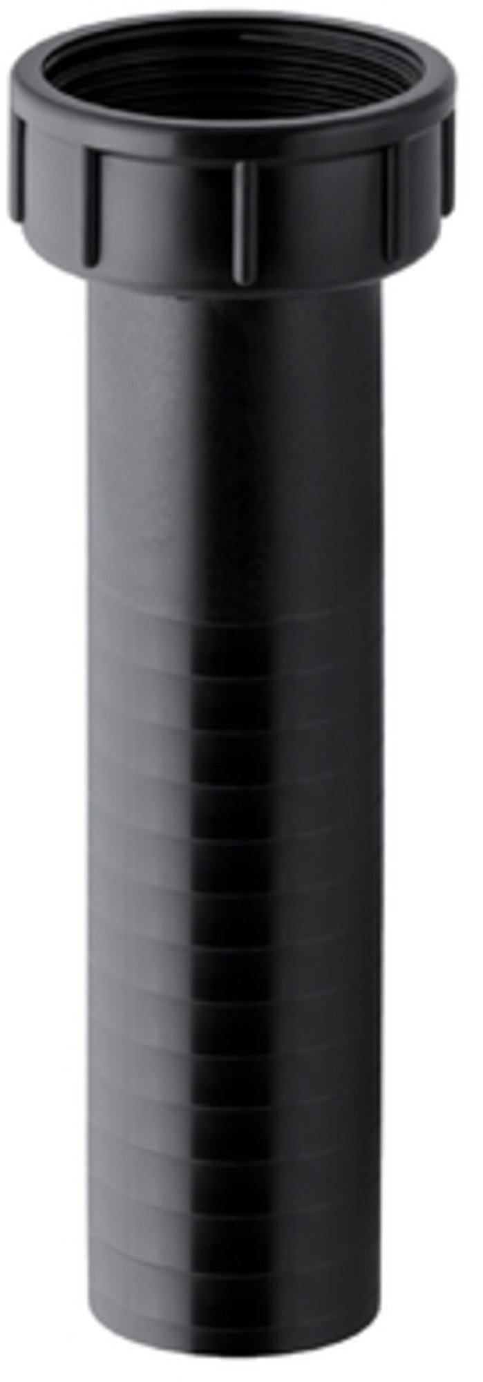 Geberit PE sifonaansluitstuk met wartel en pakking Ø 50, ring 60 x 1/8". Kleur zwart
