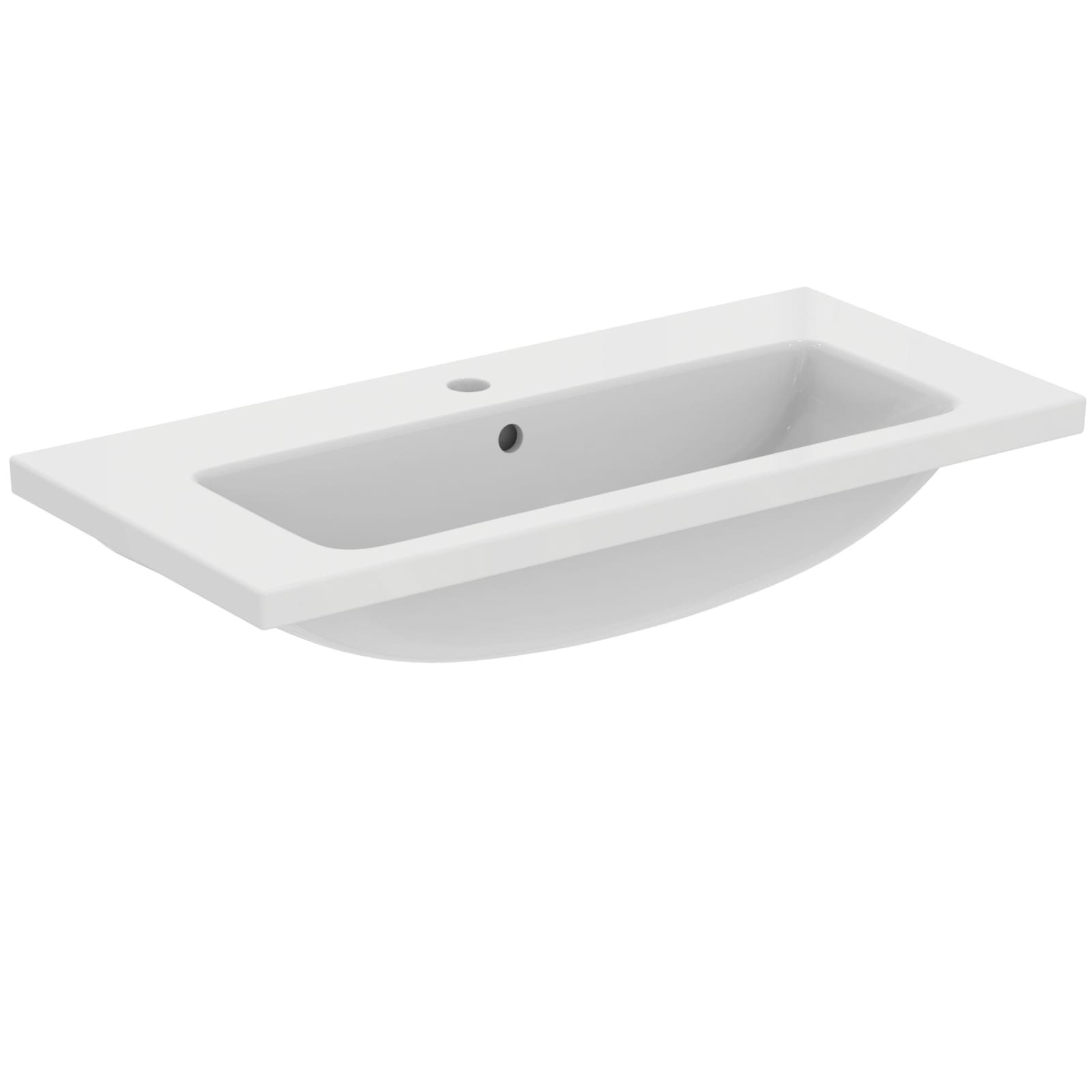 I.LIFE S | VANITY WASTAFEL 810X385X180 MM GLANZEND WIT, 1 KG, MET OL