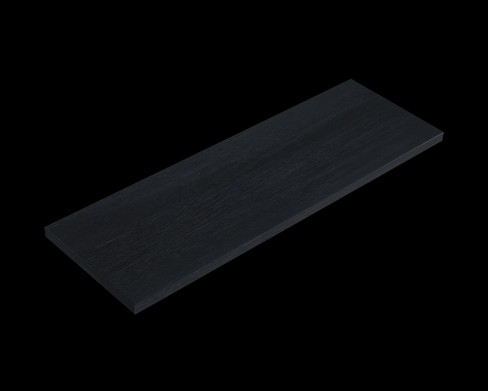 Blue Label Mette Topblad in HPL, zonder gaten 140cm nero 3,8x140x46 (hxbxd)
