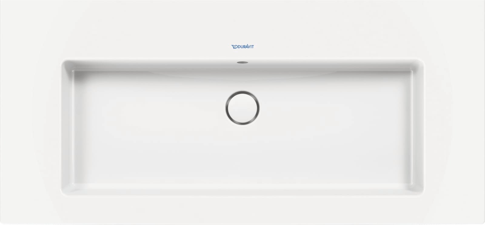 Duravit White Tulip Wastafel 1055 mm Wit Hoogglans, kraanvlak, aantal kraangaten per wasplaats: 0, overloop – 2363100060