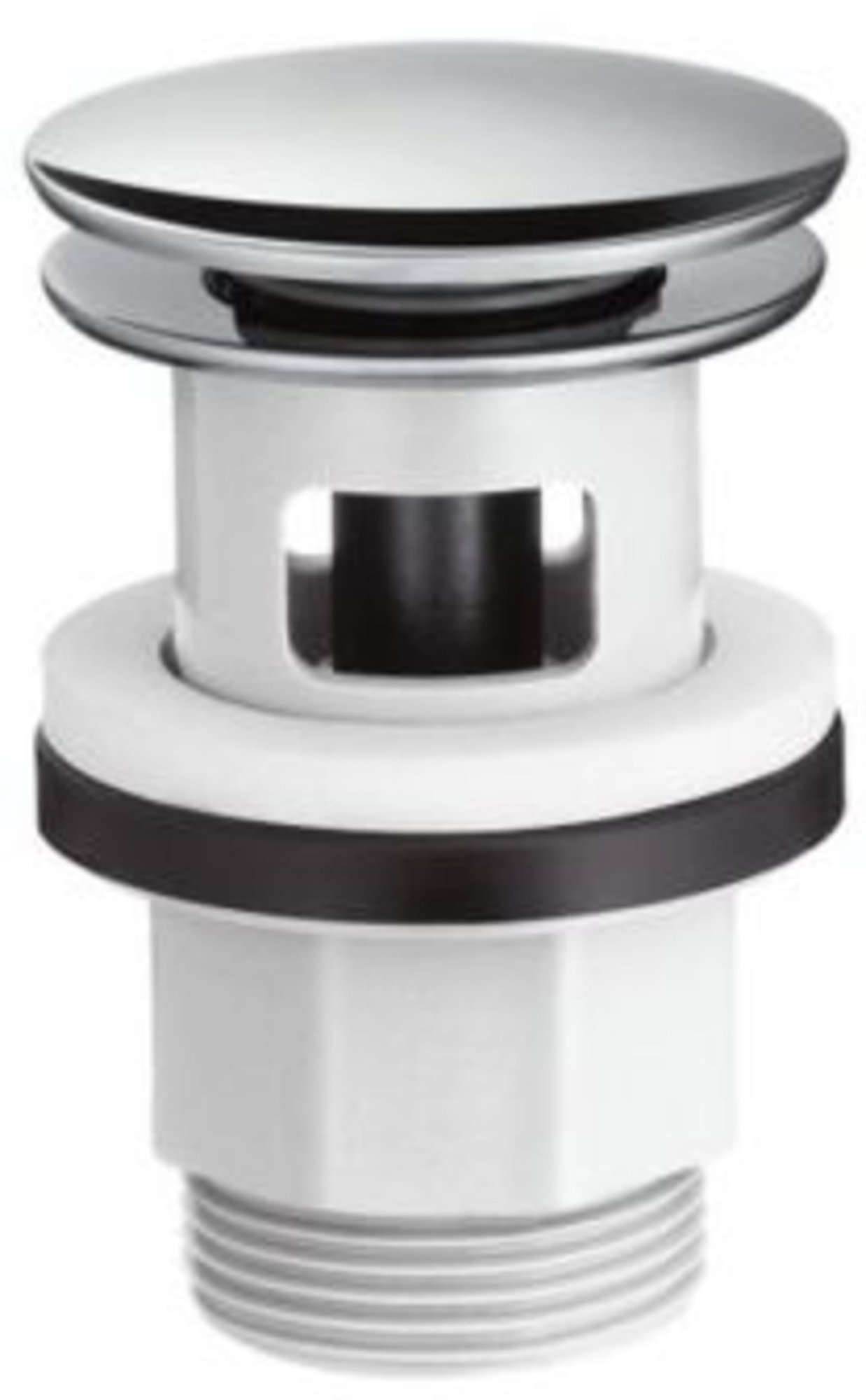 Hansgrohe push-open afvoerplug kunststof, chroom