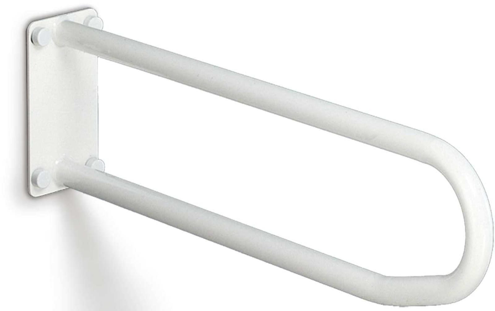Linido Vaste beugel/toiletsteun, 700mm lengte, Epoxy coating, verdekte bevestiging, wit