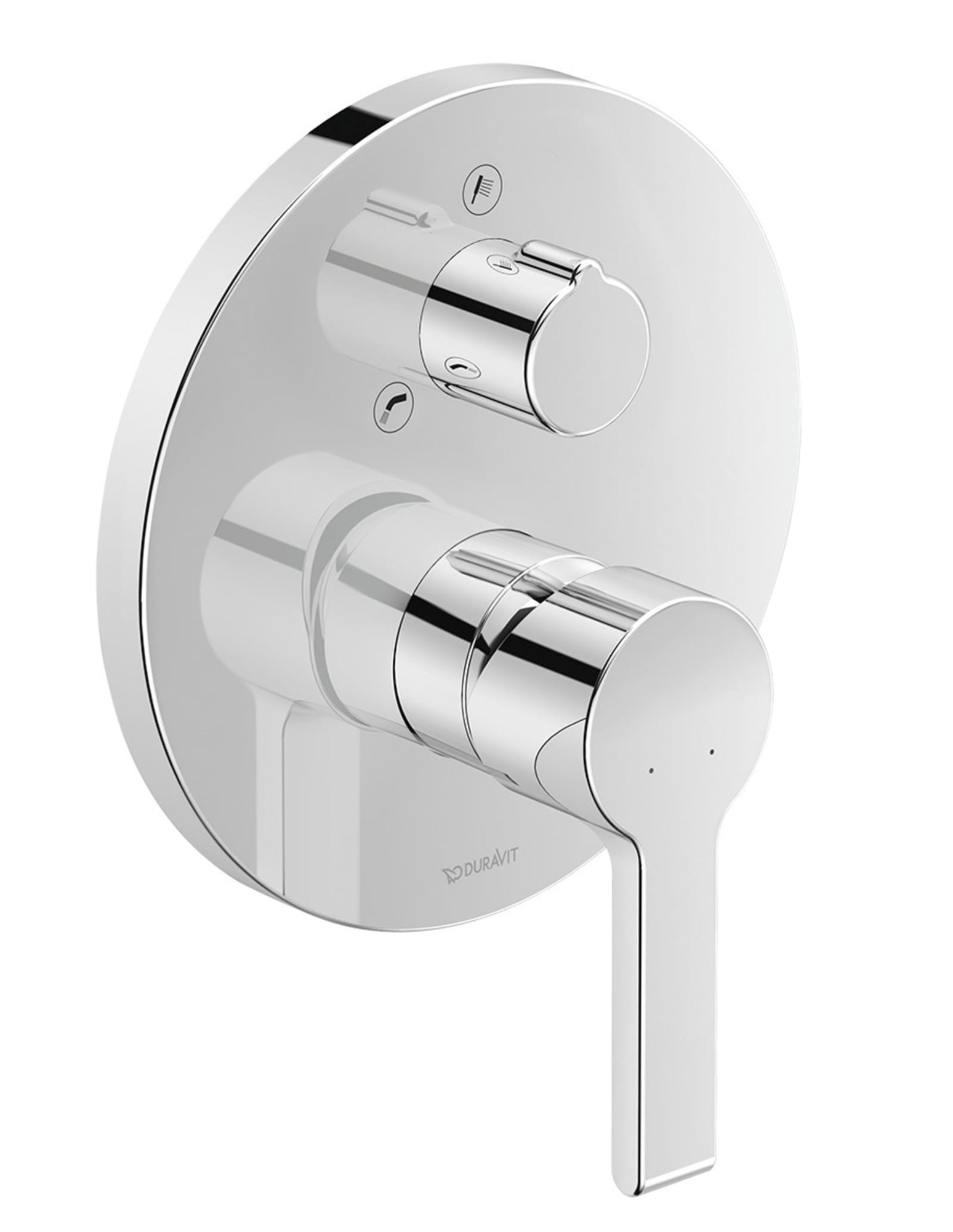 Duravit B.2 Eéngreepsbadmengkraan inbouw Chroom Hoogglans – B25210018010