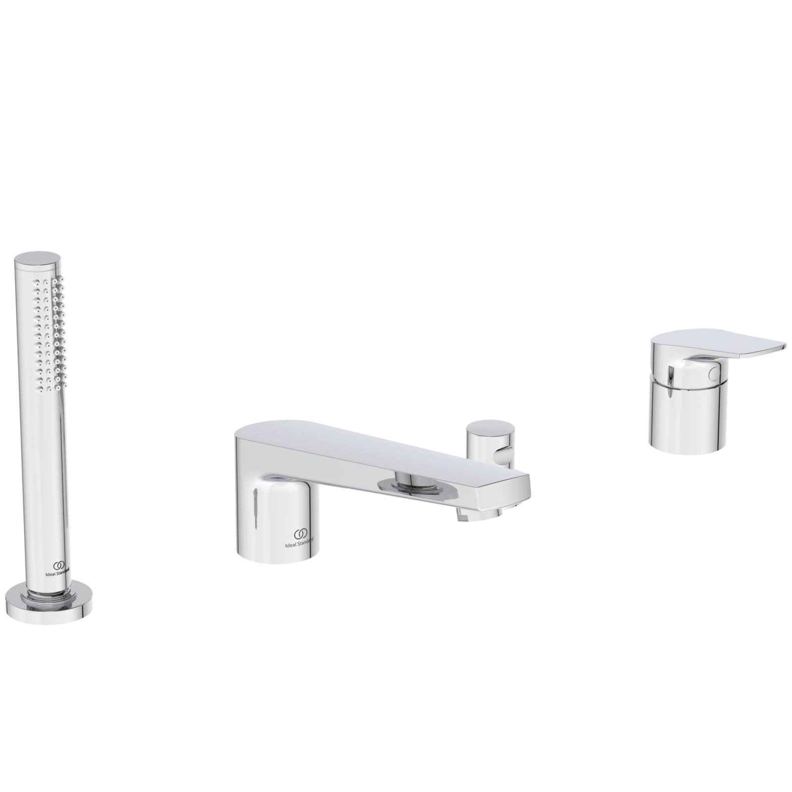 LDV | BAD/DOUCHEMENGKRAAN VOOR BADRANDM 303X243X202 MM, CHROOM, 8 L/M