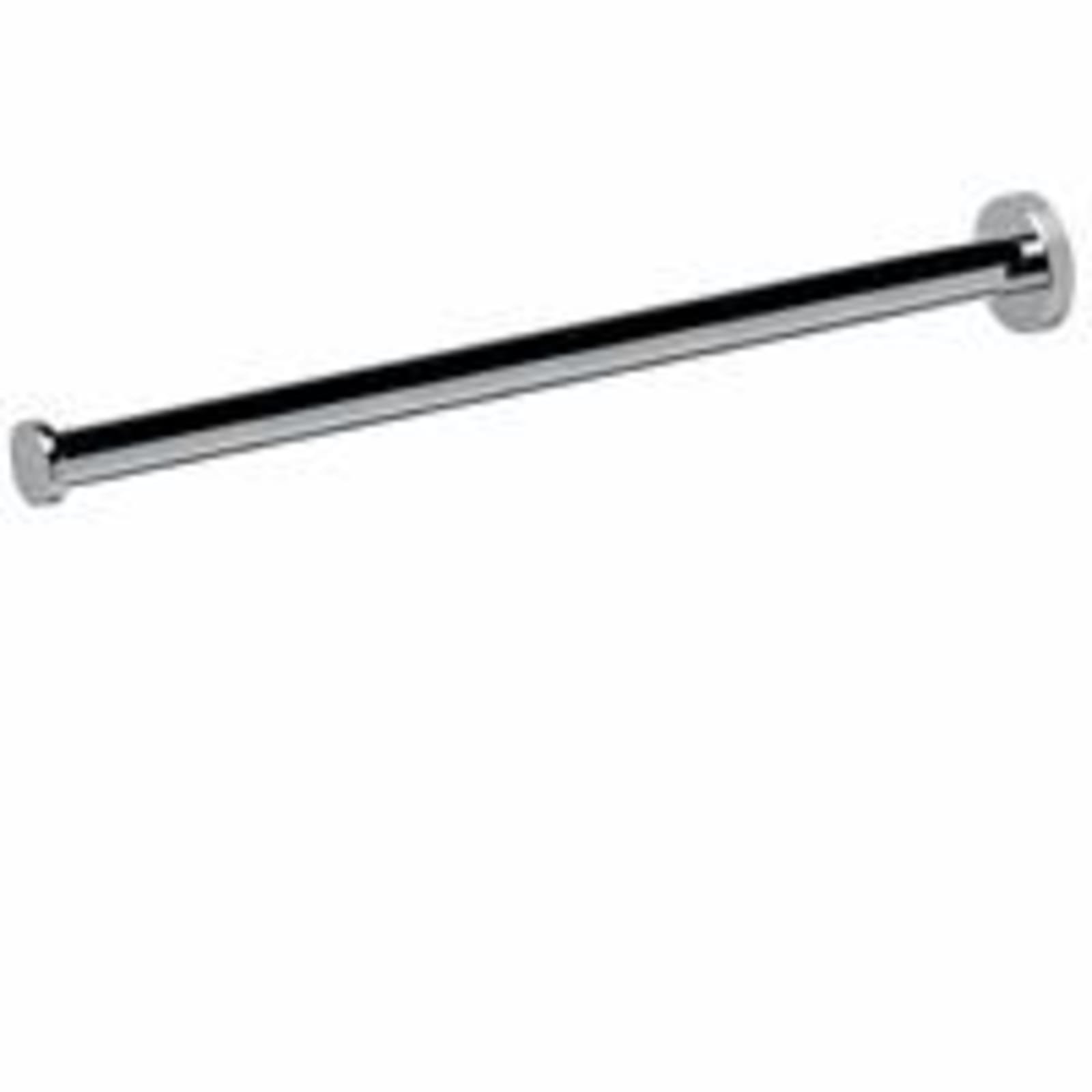 Geesa Nemox Chroom handdoekhouder, houder vast, rvs, 1 stang, ronde rozet, hxdxl 50x381x50mm, kleur chroom
