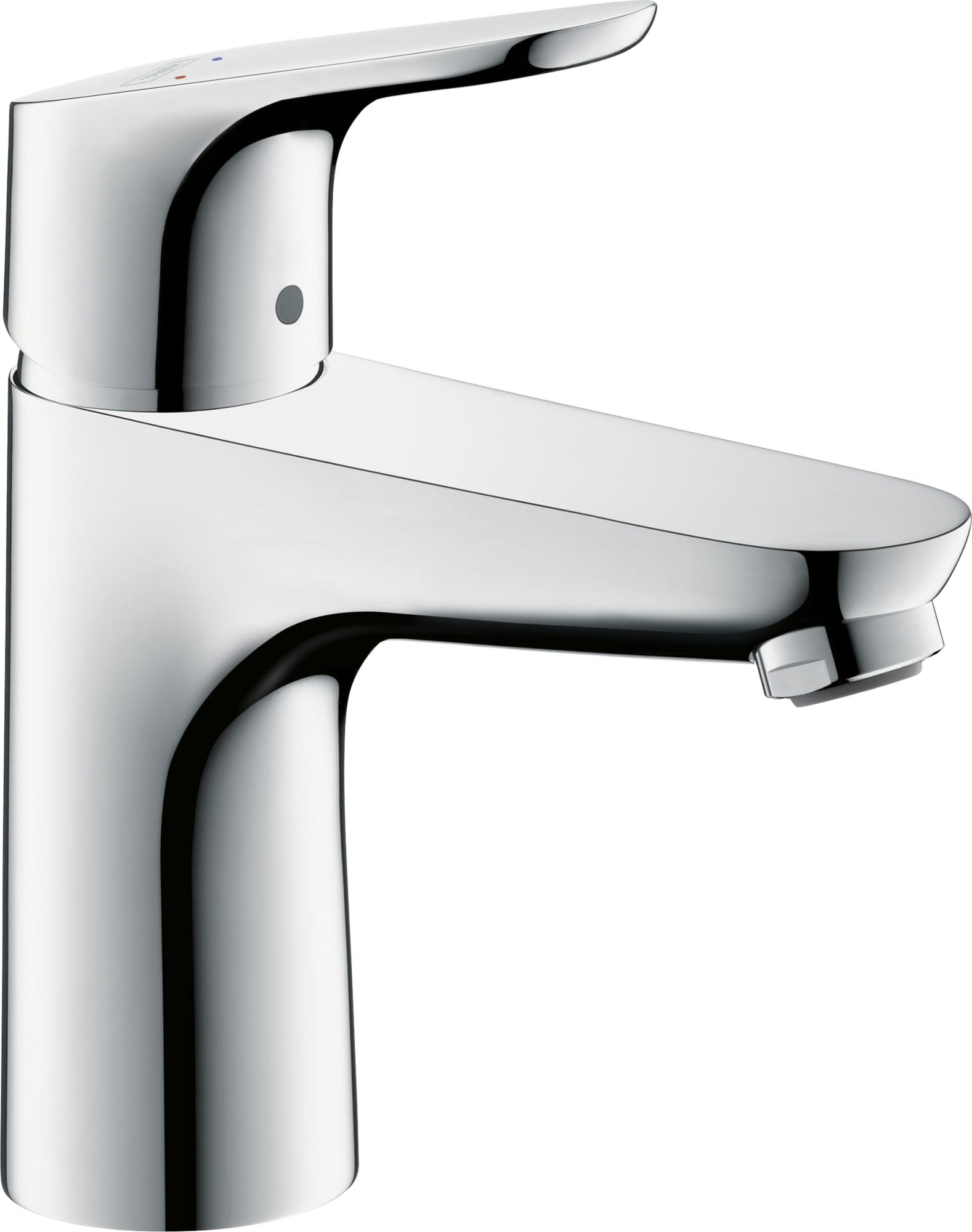 Hansgrohe Focus wastafelmengkraan eengreeps, 1-gats, uitloop: vast, chroom (1000189296)