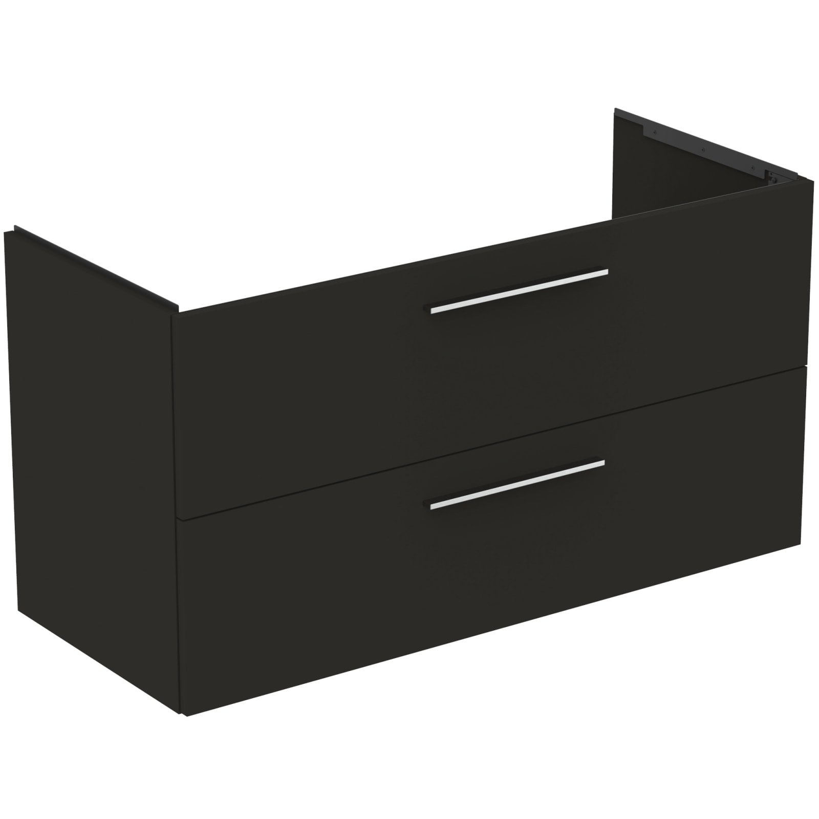 I.LIFE B | WASTAFELMEUBEL 1200X505X630 MM CARBON GRIJS, 2 LADEN
