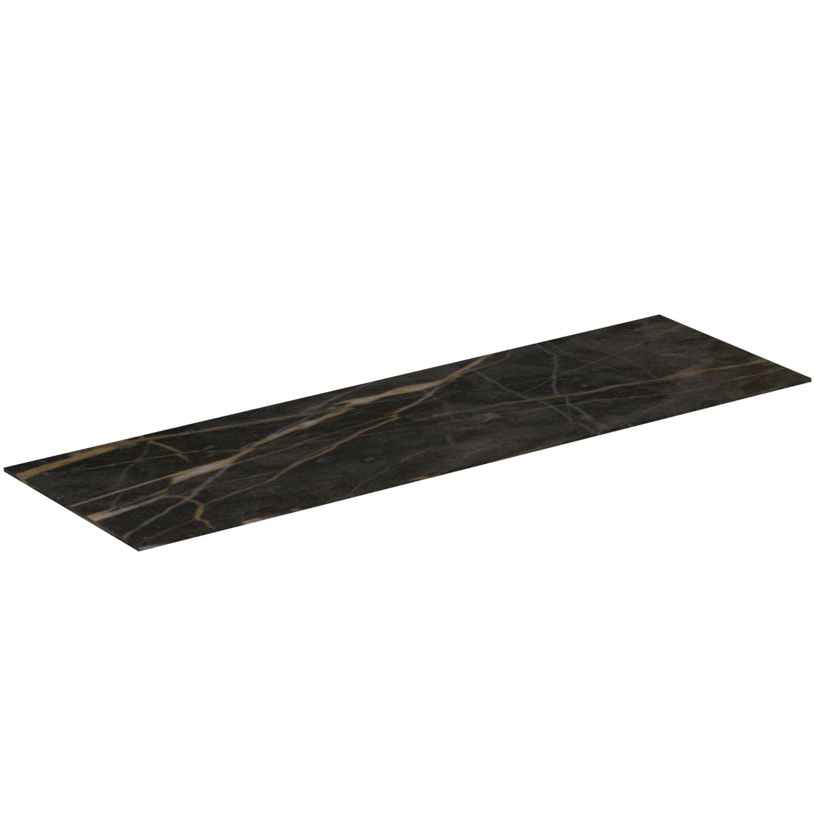 CONCA | AFDEKBLAD 1200X373X6 MM BLACK MARBLE