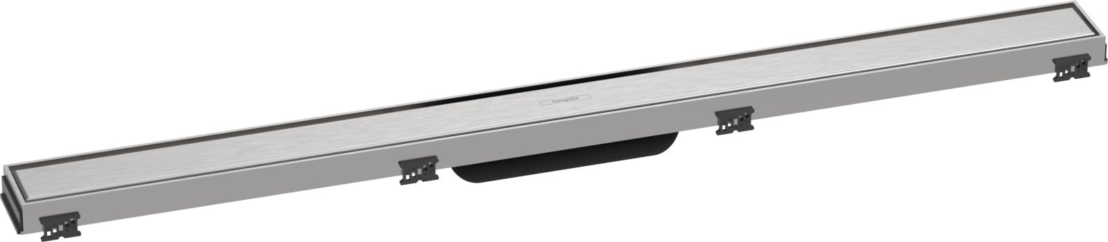 Hansgrohe RainDrain Match rechte douchegoot 900 met in hoogte verstelbaar frame Brushed Stainless Steel