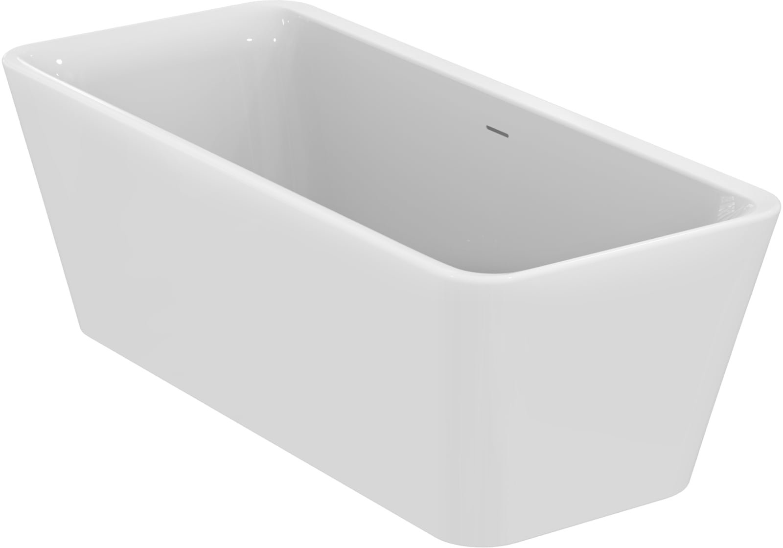 Ideal Standard Tonic II rechthoekige ligbad, vrijstaand, met poten, overloop, hxbxl 600x800x1800mm, bodem lxb 1300x565mm, glans wit